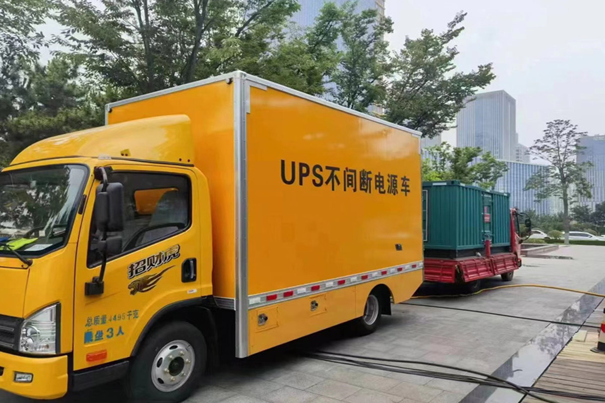 鹿邑发电机租赁施工现场