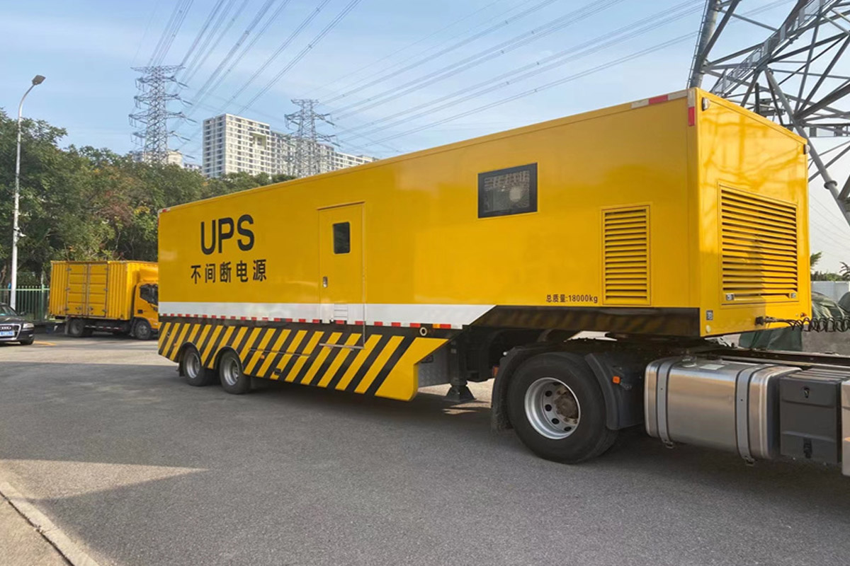 鹿邑发电机租赁施工现场